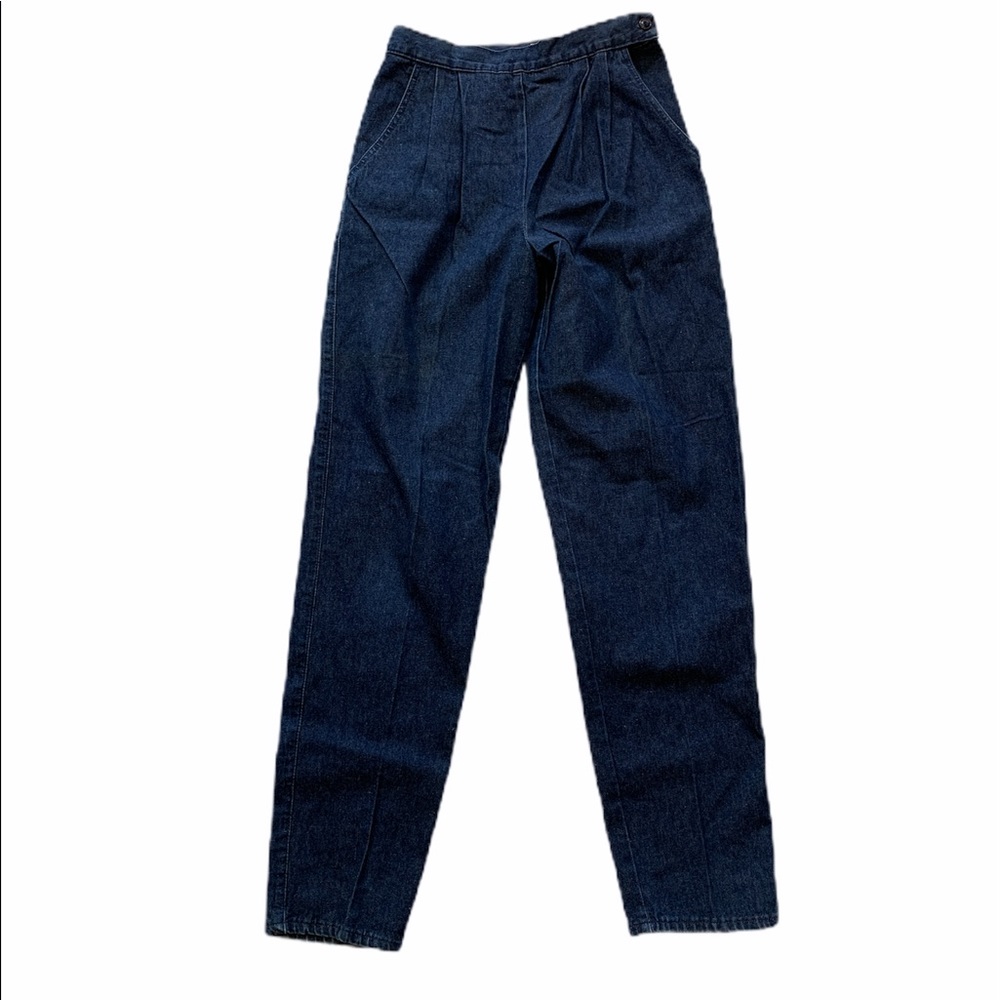 BRITANNIA VINTAGE Pleated Mom Jeans High Waist - Picture 5 of 12
